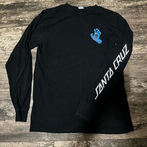 Santa Cruz Black and White Logo Shirt